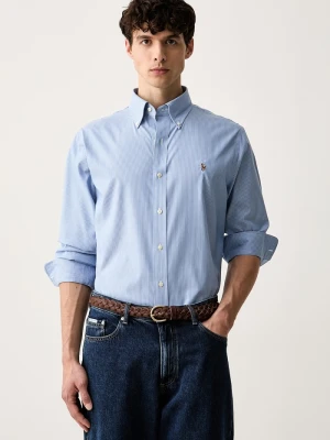 Polo Ralph Lauren koszula oxford męska bawełniana niebieski