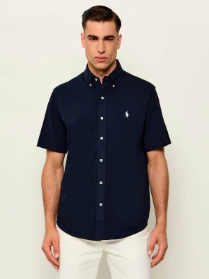 POLO RALPH LAUREN Koszula | Regular Fit | weathered mesh granatowy