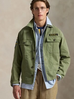 Polo Ralph Lauren koszula Sport Shirt męska kolor zielony regular z kołnierzykiem klasycznym 710965071