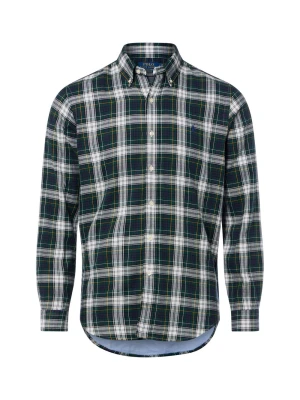 Polo Ralph Lauren koszula w kratę Mężczyźni Regular Fit Bawełna zielony