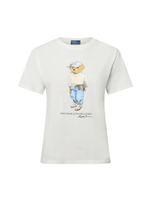 Polo Ralph Lauren Koszulka damska Kobiety Bawełna biały jednolity,