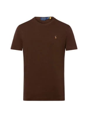 Polo Ralph Lauren Koszulka damska Kobiety Bawełna brązowy jednolity,