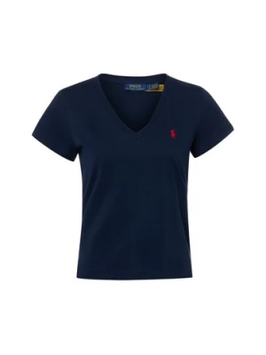 Polo Ralph Lauren Koszulka damska Kobiety Bawełna niebieski jednolity,