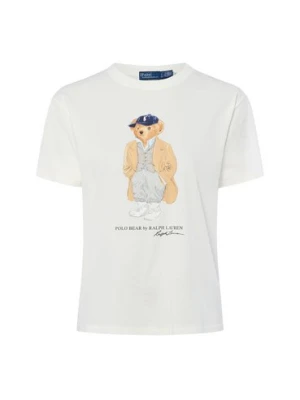 Polo Ralph Lauren Koszulka damska Kobiety Dżersej biały nadruk,