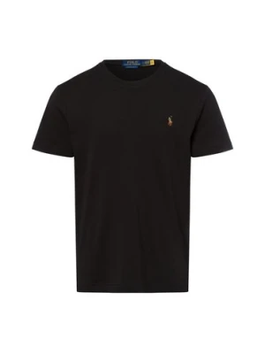 Polo Ralph Lauren Koszulka męska Mężczyźni Bawełna czarny jednolity,