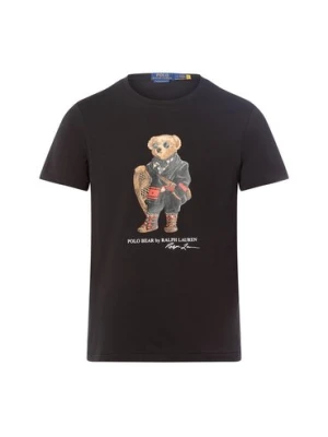 Polo Ralph Lauren Koszulka męska Mężczyźni Bawełna czarny nadruk,