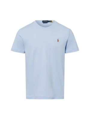 Polo Ralph Lauren Koszulka męska Mężczyźni Bawełna niebieski jednolity,