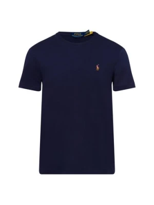 Polo Ralph Lauren Koszulka męska Mężczyźni Bawełna niebieski jednolity,
