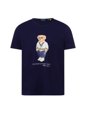 Polo Ralph Lauren Koszulka męska Mężczyźni Bawełna niebieski nadruk,