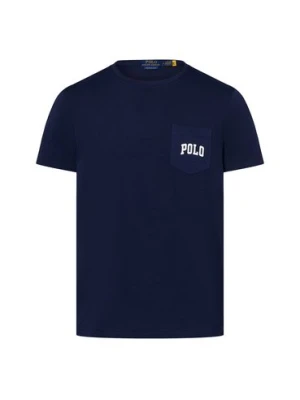 Polo Ralph Lauren Koszulka męska Mężczyźni Bawełna niebieski nadruk,