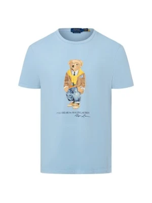 Polo Ralph Lauren Koszulka męska Mężczyźni Bawełna niebieski nadruk,