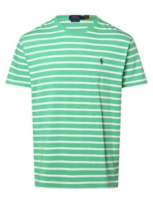 Polo Ralph Lauren Koszulka męska Mężczyźni Bawełna zielony|biały w paski,