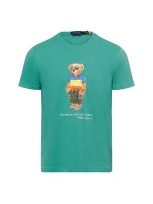 Polo Ralph Lauren Koszulka męska Mężczyźni Bawełna zielony nadruk,