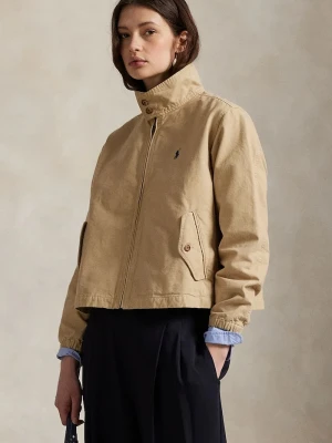 Polo Ralph Lauren krótka kurtka damska jeansowa beżowy