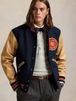 Polo Ralph Lauren kurtka bomber Polo Varsity Jacket męski kolor niebieski przejściowa 710949941