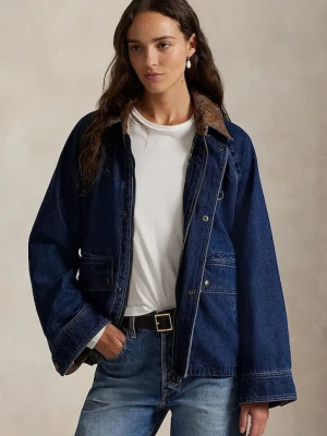 Polo Ralph Lauren kurtka jeansowa kolor niebieski przejściowa 211971233