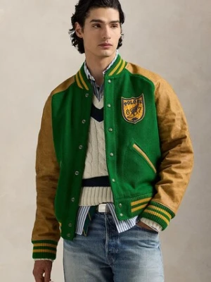Polo Ralph Lauren kurtka Lttrmn Jkt Lined kolor zielony przejściowa 710970577
