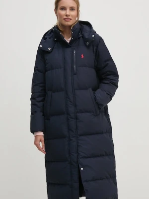 Polo Ralph Lauren kurtka puchowa damska kolor granatowy zimowa 211941005
