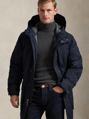 Polo Ralph Lauren kurtka puchowa NY TWILL.LNNX kolor granatowy zimowa 710968114001
