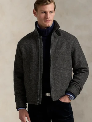 Polo Ralph Lauren kurtka wełniana kolor szary przejściowa 710969654