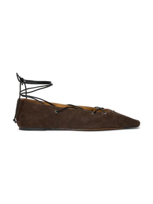 Polo Ralph Lauren Lce Pnt Blt baleriny zamszowe