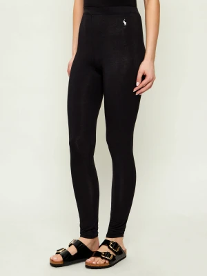 POLO RALPH LAUREN Legginsy | Slim Fit czarny