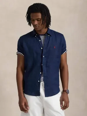 POLO RALPH LAUREN Lniana koszula | Custom fit