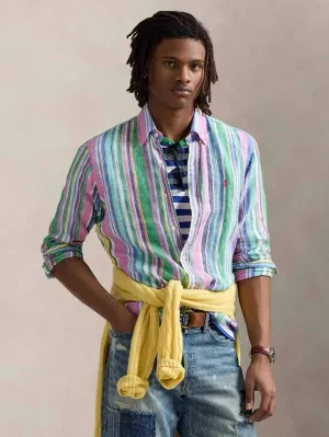 POLO RALPH LAUREN Lniana koszula | Custom fit