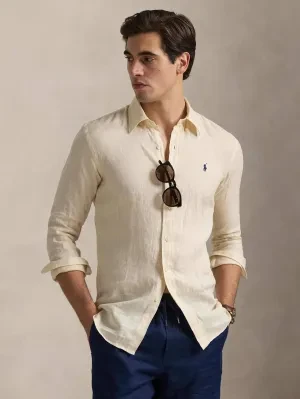 POLO RALPH LAUREN Lniana koszula | Custom fit