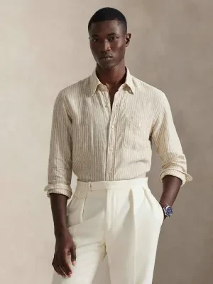 POLO RALPH LAUREN Lniana koszula | Custom fit