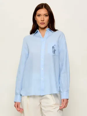 POLO RALPH LAUREN Lniana koszula Pony | Oversize fit