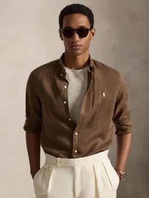 POLO RALPH LAUREN Lniana koszula | Slim Fit