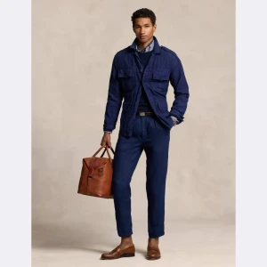 POLO RALPH LAUREN Lniane spodnie chino | Slim Fit