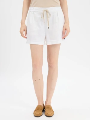 Polo Ralph Lauren Lniane szorty Kobiety len biały jednolity,