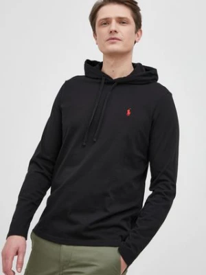 Polo Ralph Lauren longsleeve bawełniany 710847203001 kolor czarny gładki