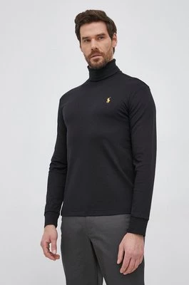 Polo Ralph Lauren Longsleeve bawełniany 710853205001 kolor czarny gładki