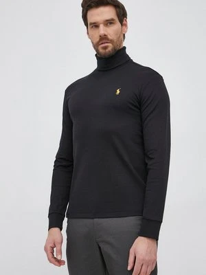 Polo Ralph Lauren Longsleeve bawełniany 710853205001 kolor czarny gładki