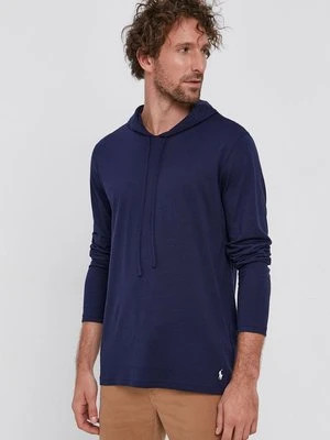 Polo Ralph Lauren Longsleeve bawełniany 714844760001 kolor granatowy gładki