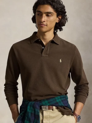 Polo Ralph Lauren longsleeve bawełniany brązowy