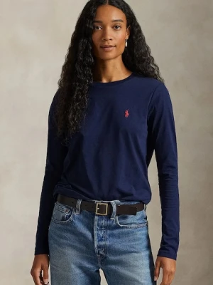 Polo Ralph Lauren longsleeve bawełniany kolor granatowy 211898699