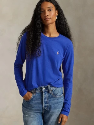 Polo Ralph Lauren longsleeve bawełniany kolor granatowy 211898699