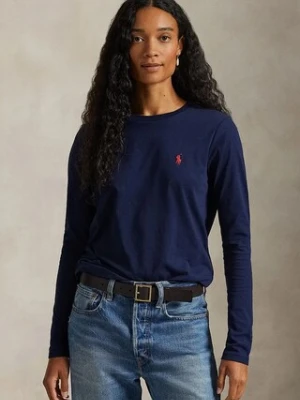 Polo Ralph Lauren longsleeve bawełniany kolor granatowy 211898699