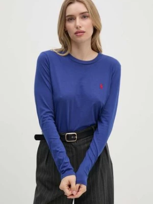 Polo Ralph Lauren longsleeve bawełniany kolor niebieski 211898699