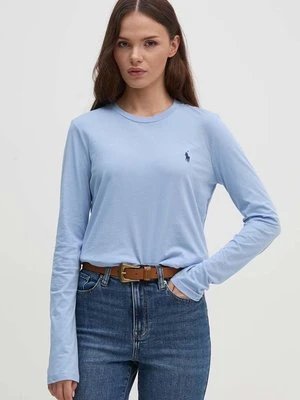 Polo Ralph Lauren longsleeve bawełniany kolor niebieski 211898699