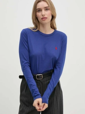 Polo Ralph Lauren longsleeve bawełniany kolor niebieski 211898699