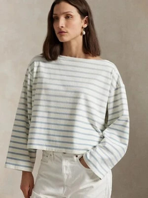 Polo Ralph Lauren longsleeve bawełniany kolor niebieski 211959103