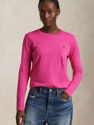 Polo Ralph Lauren longsleeve bawełniany kolor różowy 211898699