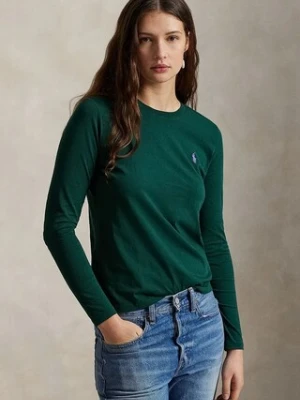 Polo Ralph Lauren longsleeve bawełniany kolor zielony 211898699