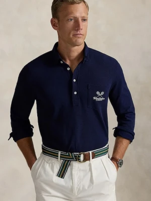 Polo Ralph Lauren longsleeve bawełniany Wimbledon Collection granatowy