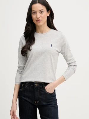 Polo Ralph Lauren longsleeve damski bawełniany szary